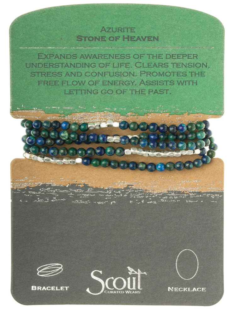 Stone Wrap Bracelet Azurite