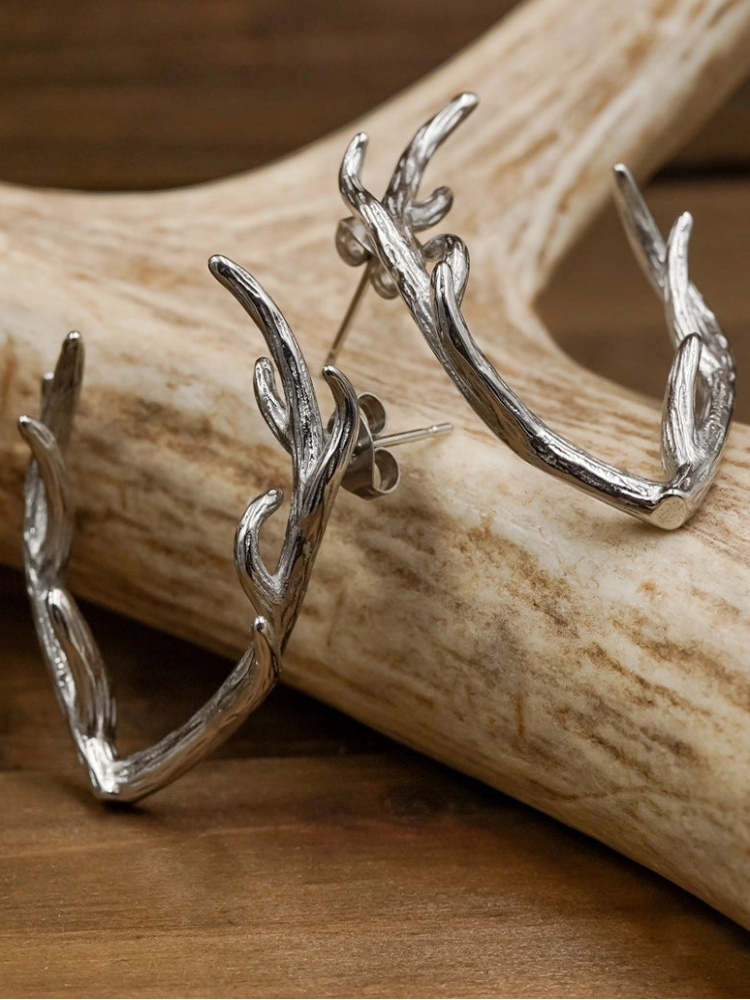 Antler Drop Earring