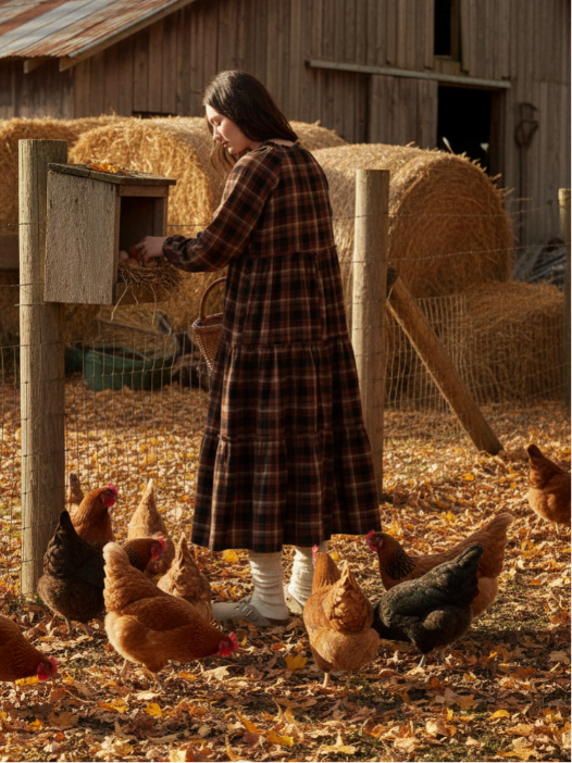 Tiered Toffee Long Dress
