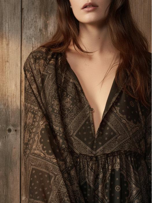 Bandana Long Dress