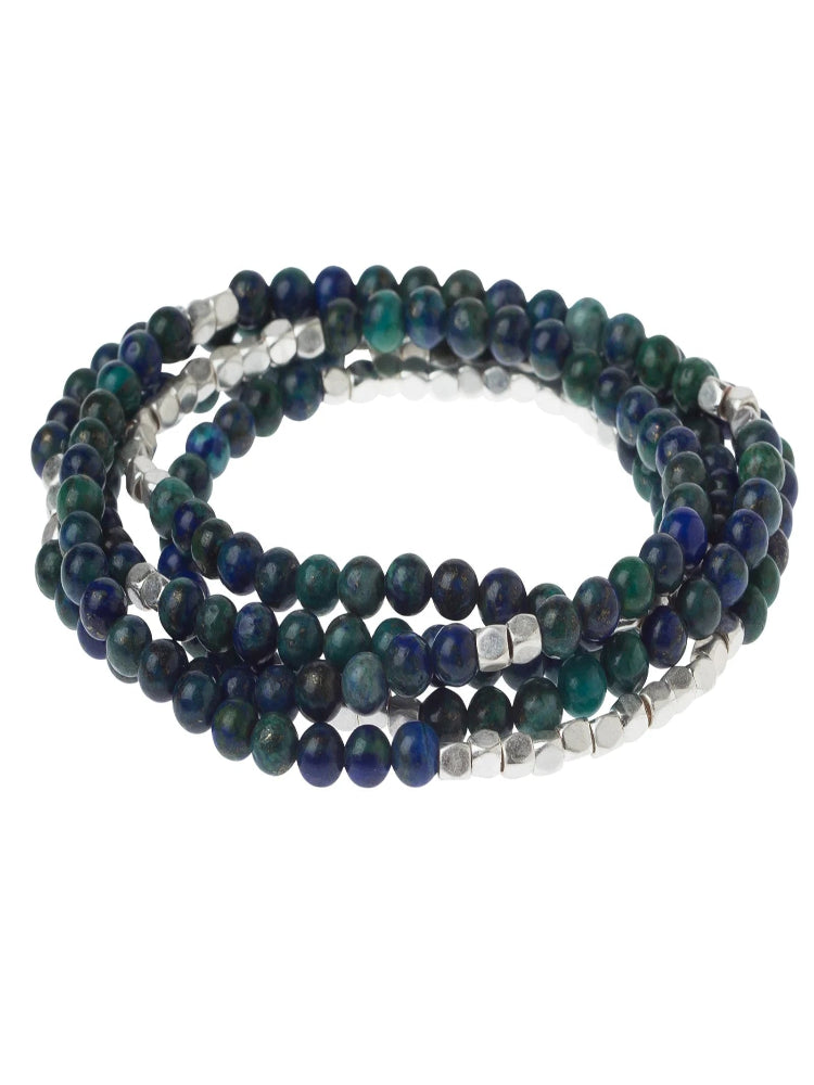Stone Wrap Bracelet Azurite