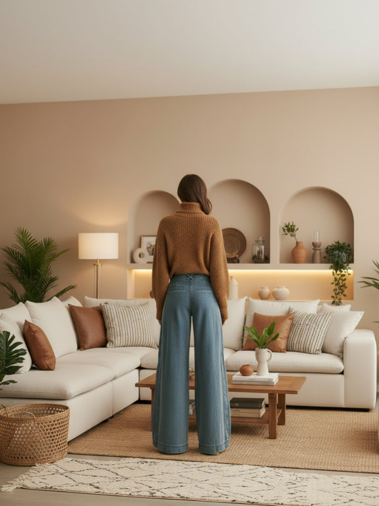 Scalloped Denim