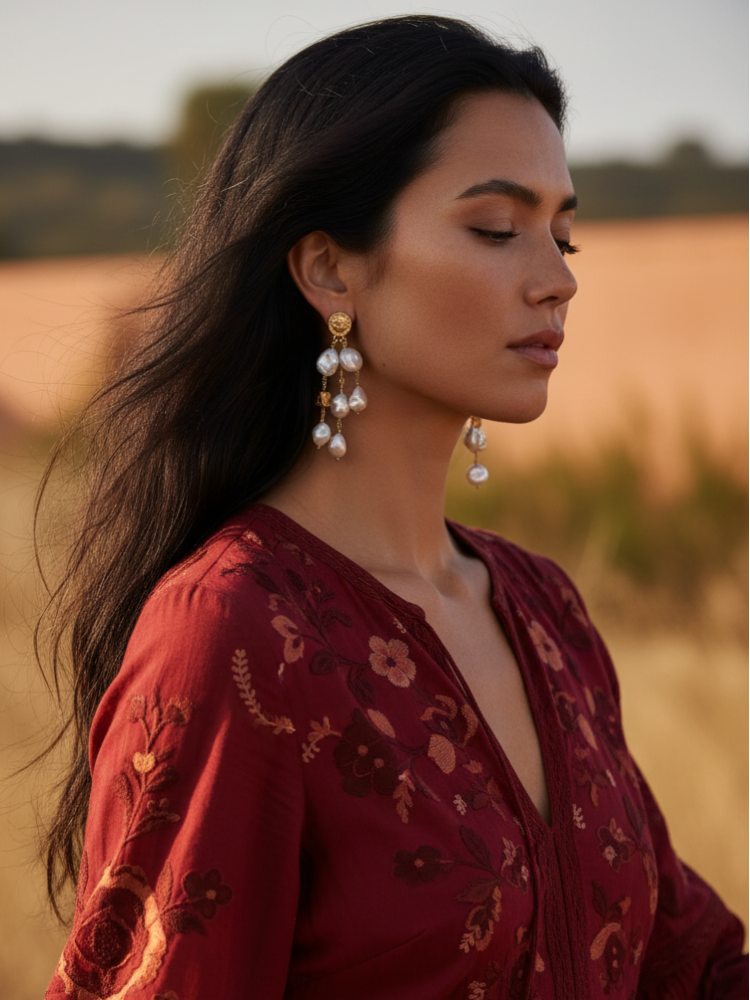 Oriana Coin Earring