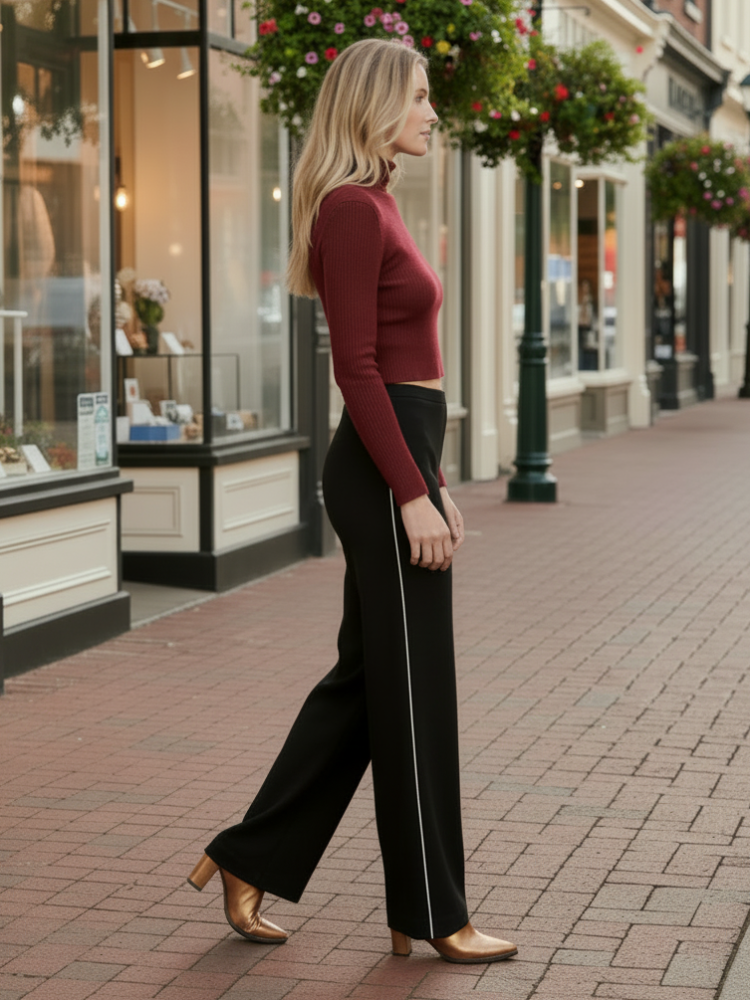 White Stripes Trouser
