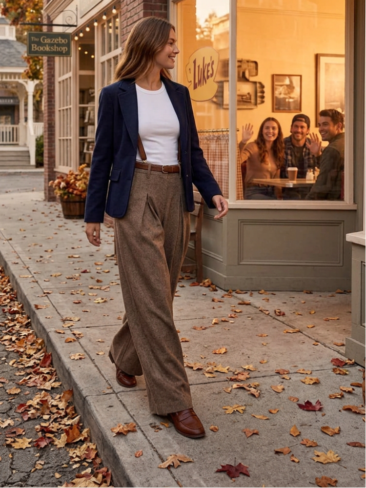 Tweed Inverted Trouser